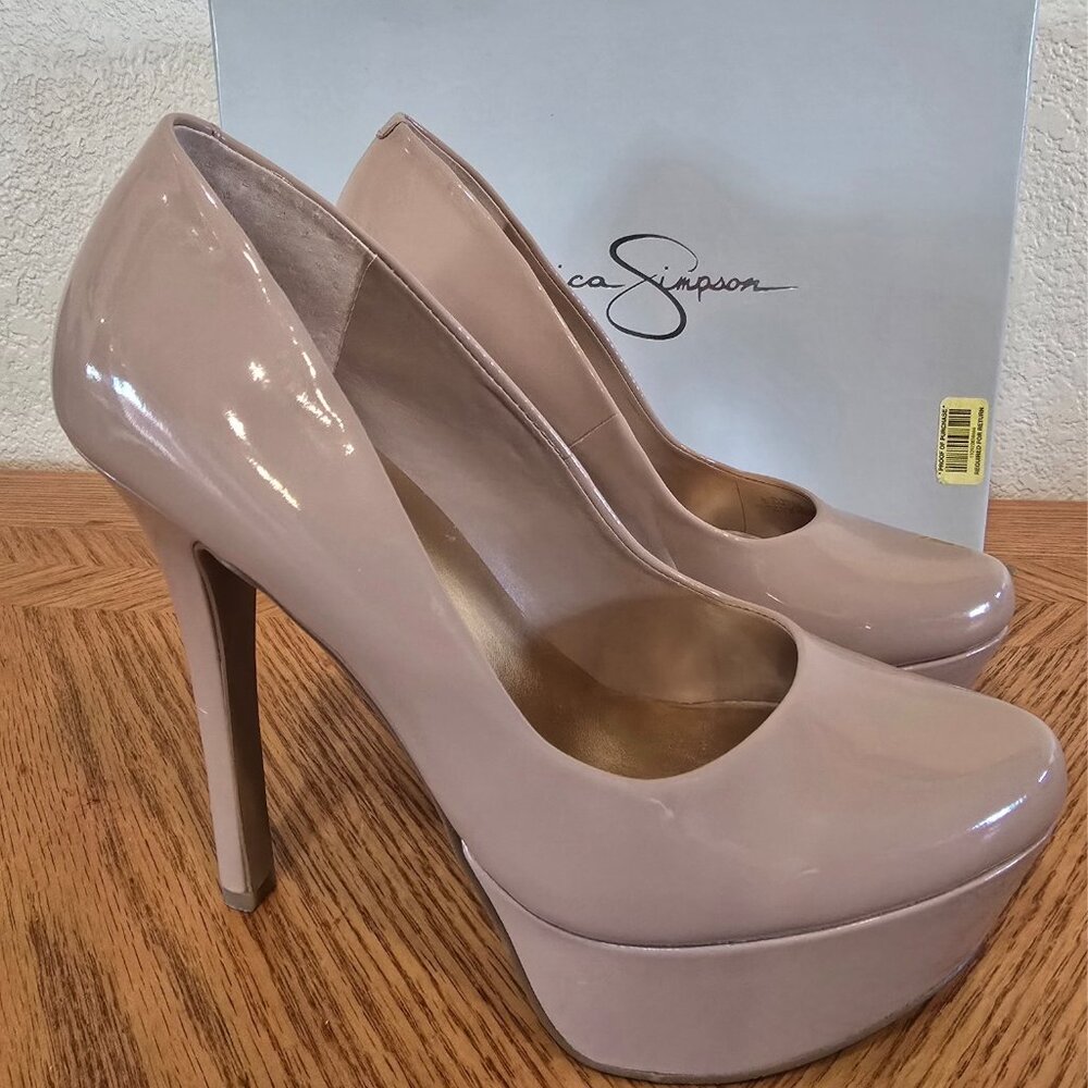 Jessica Simpson Waleo High Heels Platform Stiletto Nude